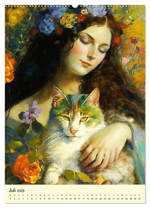 Romantische Elfen. Farbenprächtig, anmutig und zauberhaft (CALVENDO Premium Wandkalender 2026)