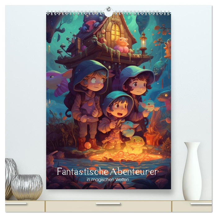 Fantastische Abenteurer in magischen Welten (CALVENDO Premium Wandkalender 2026)
