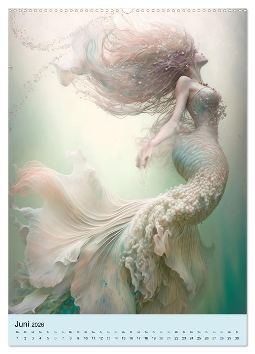 Meerjungfrauen Traumportraits (CALVENDO Premium Wandkalender 2026)