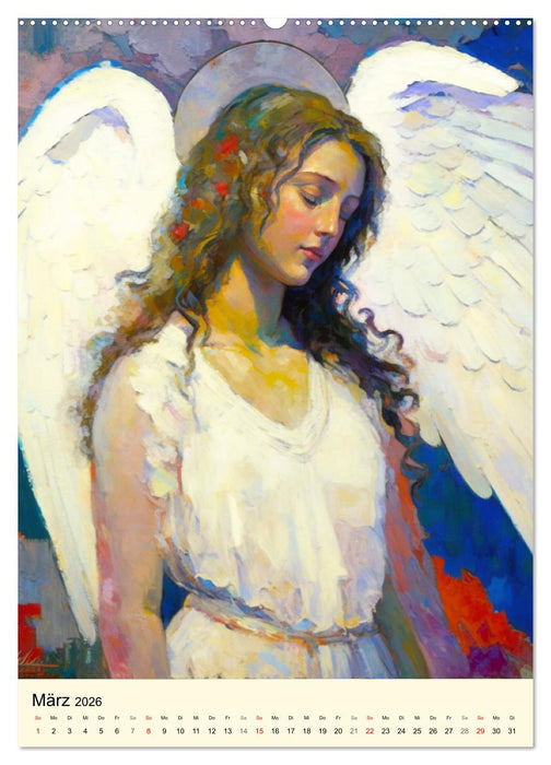 Schutzengel. Zauberhafte Lichtwesen und Botschafter (CALVENDO Premium Wandkalender 2026)