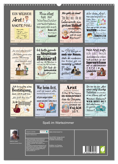 Spaß im Wartezimmer (CALVENDO Premium Wandkalender 2026)