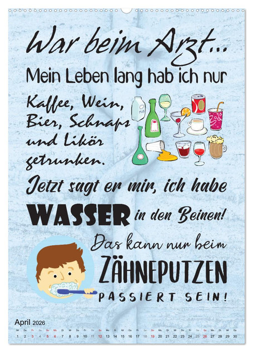 Spaß im Wartezimmer (CALVENDO Premium Wandkalender 2026)