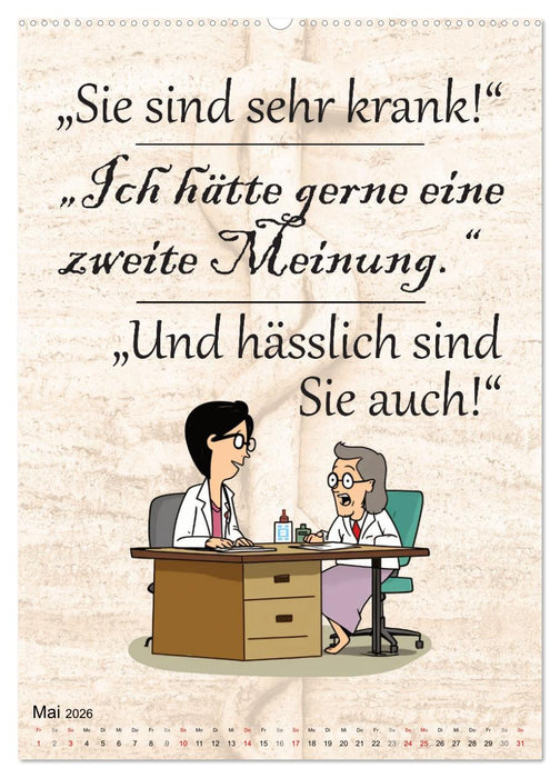 Spaß im Wartezimmer (CALVENDO Premium Wandkalender 2026)