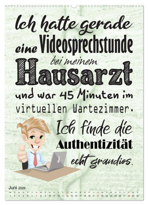 Spaß im Wartezimmer (CALVENDO Premium Wandkalender 2026)