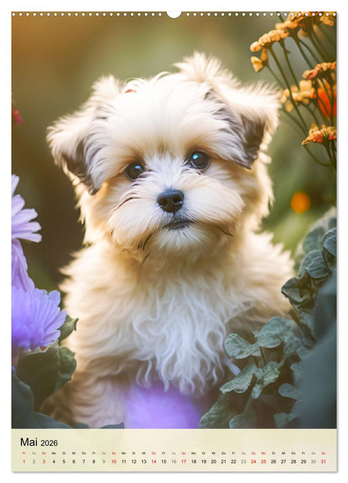 Kleine Hunde. Süß und niedlich. Die beliebtesten Hunderassen (CALVENDO Wandkalender 2026)