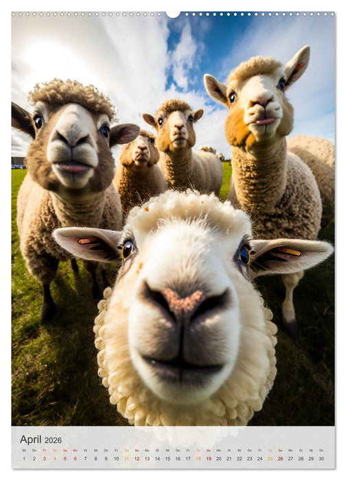 Lustige Tier-Selfies (CALVENDO Wandkalender 2026)