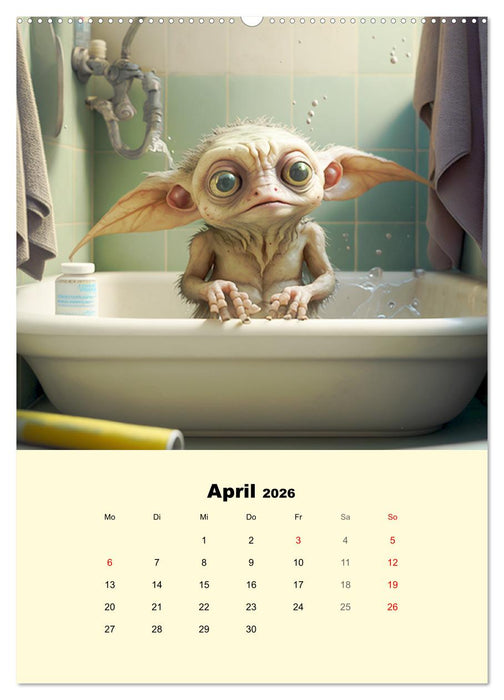 Monsteralarm. Die Invasion der kleinen Quälgeister (CALVENDO Wandkalender 2026)