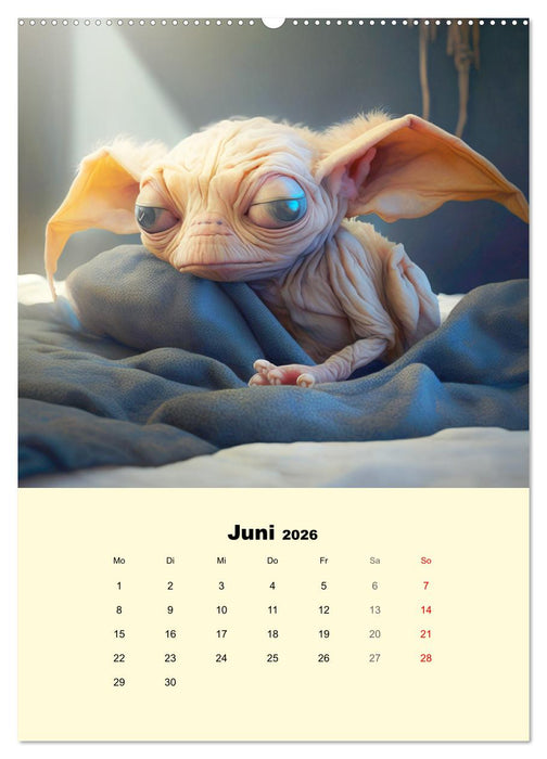 Monsteralarm. Die Invasion der kleinen Quälgeister (CALVENDO Wandkalender 2026)