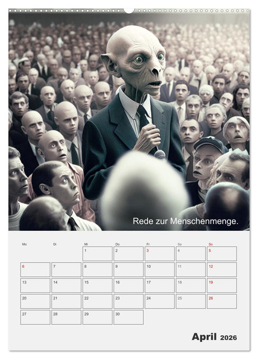 Aliens sind gelandet. Wie könnte diese Zukunftsvision für uns Menschen aussehen? (CALVENDO Wandkalender 2026)