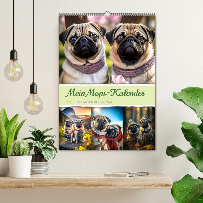 Mein Mops-Kalender (CALVENDO Wandkalender 2026)