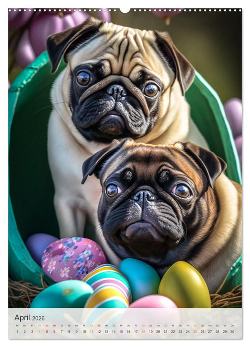 Mein Mops-Kalender (CALVENDO Wandkalender 2026)