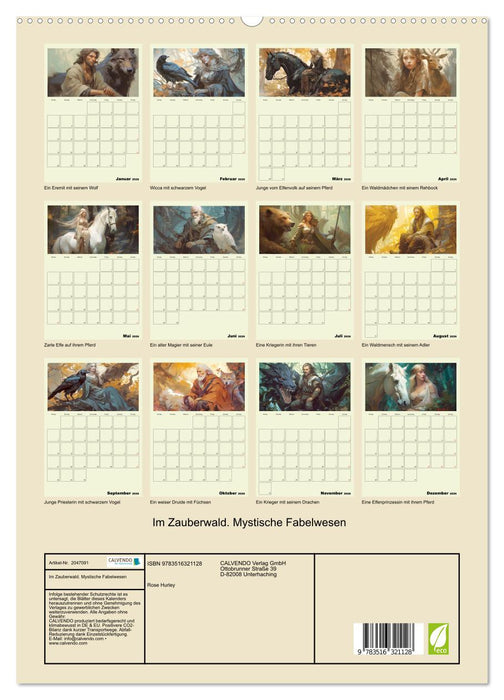 Im Zauberwald. Mystische Fabelwesen (CALVENDO Premium Wandkalender 2026)