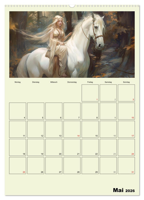 Im Zauberwald. Mystische Fabelwesen (CALVENDO Premium Wandkalender 2026)