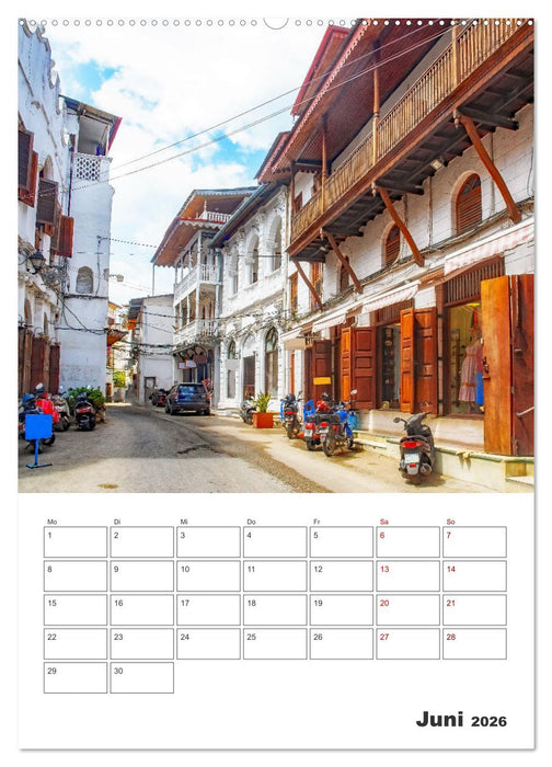 Sansibar - Küstenstadt mit Charme (CALVENDO Premium Wandkalender 2026)