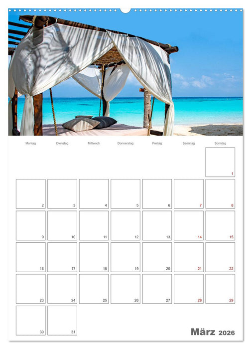 Sansibar - Traumreiseziel (CALVENDO Wandkalender 2026)