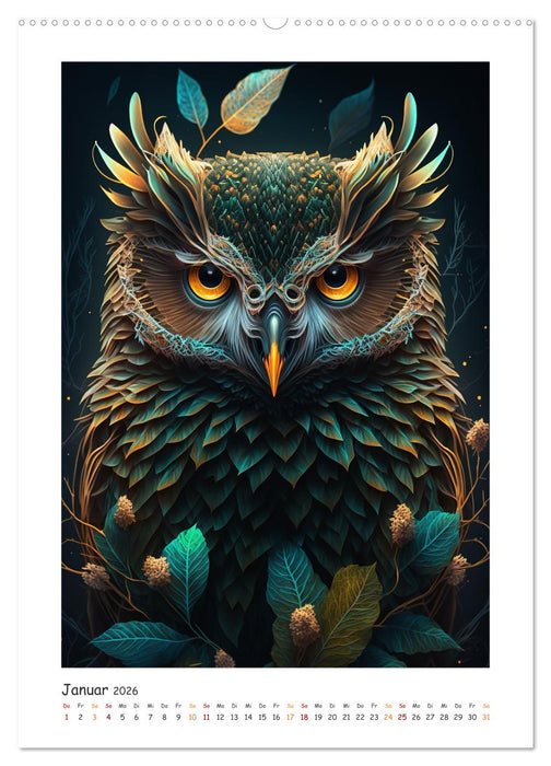 Magische Tiergesichter (CALVENDO Premium Wandkalender 2026)