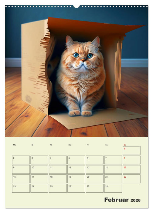 Jetzt ist die Katze aus dem Sack! Katzenspaß vom Feinsten! (CALVENDO Wandkalender 2026)