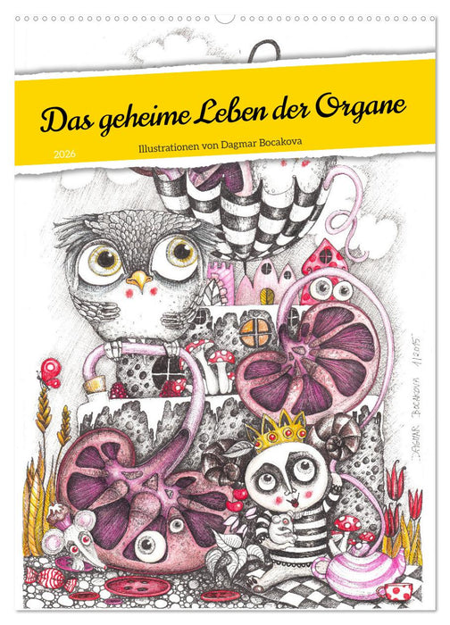 Das geheime Leben der Organe (CALVENDO Wandkalender 2026)
