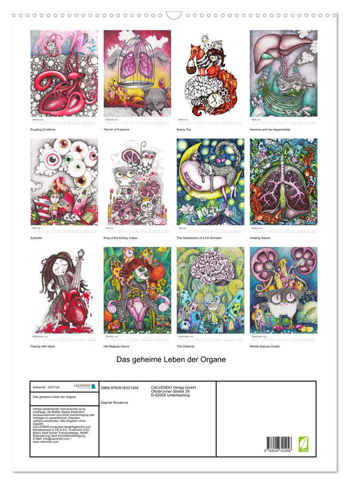 Das geheime Leben der Organe (CALVENDO Wandkalender 2026)