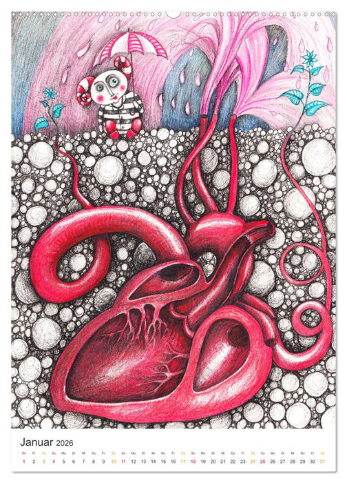 Das geheime Leben der Organe (CALVENDO Wandkalender 2026)