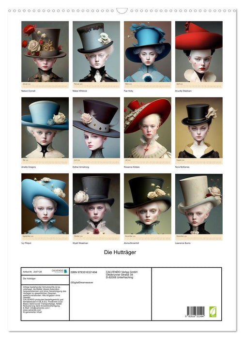 Die Hutträger (CALVENDO Wandkalender 2026)