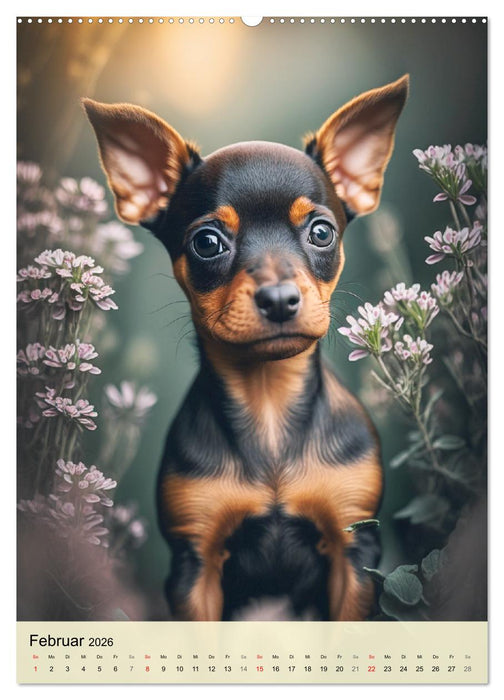 Kleine Hunde. Süß und niedlich. Die beliebtesten Hunderassen (CALVENDO Premium Wandkalender 2026)