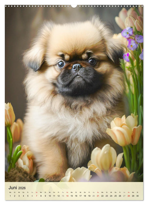 Kleine Hunde. Süß und niedlich. Die beliebtesten Hunderassen (CALVENDO Premium Wandkalender 2026)