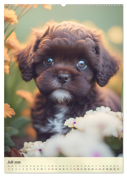 Kleine Hunde. Süß und niedlich. Die beliebtesten Hunderassen (CALVENDO Premium Wandkalender 2026)