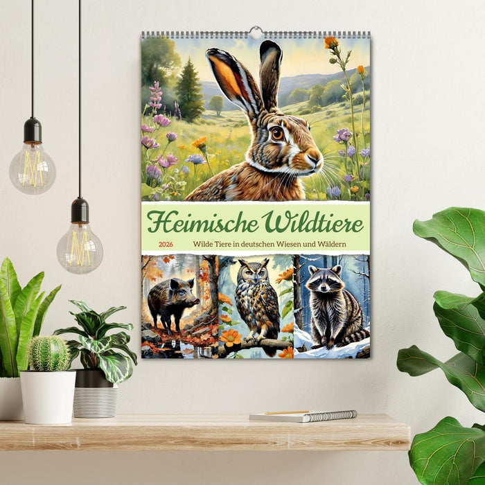 Heimische Wildtiere 2026 (CALVENDO Wandkalender 2026)