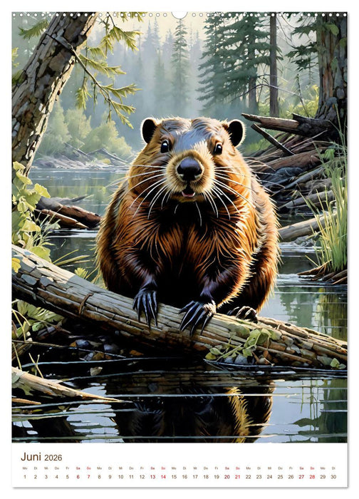 Heimische Wildtiere 2026 (CALVENDO Wandkalender 2026)