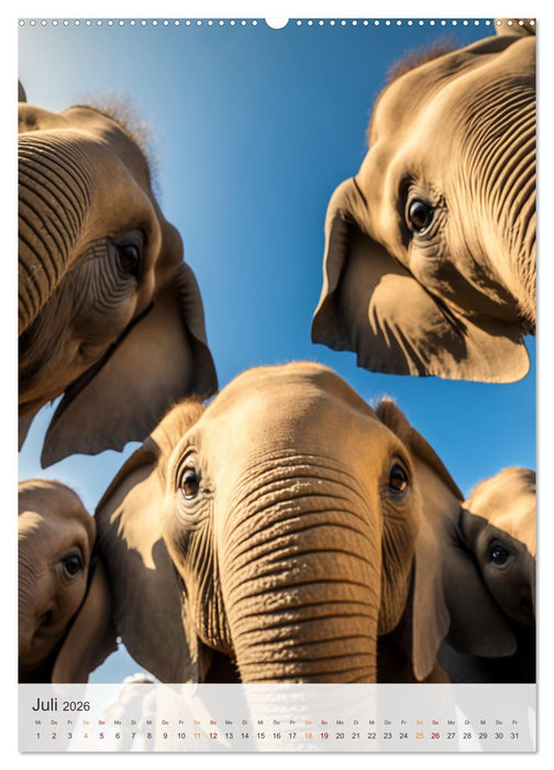 Lustige Tier-Selfies (CALVENDO Premium Wandkalender 2026)