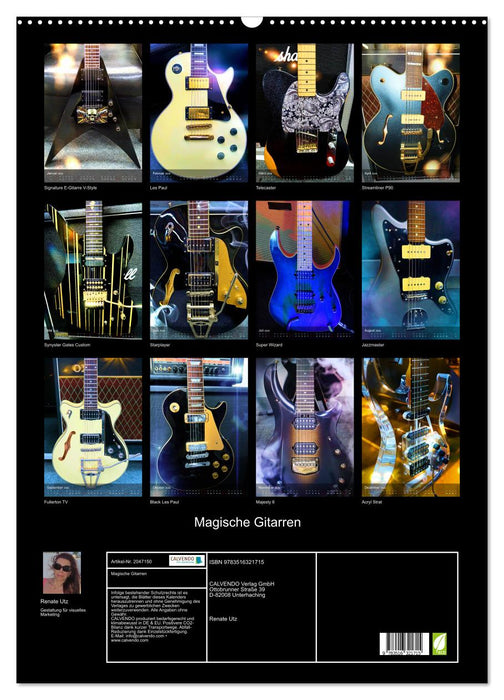 Magische Gitarren (CALVENDO Wandkalender 2026)