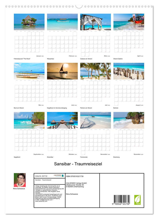 Sansibar - Traumreiseziel (CALVENDO Premium Wandkalender 2026)