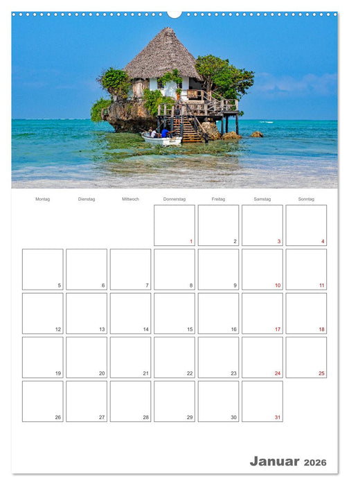 Sansibar - Traumreiseziel (CALVENDO Premium Wandkalender 2026)