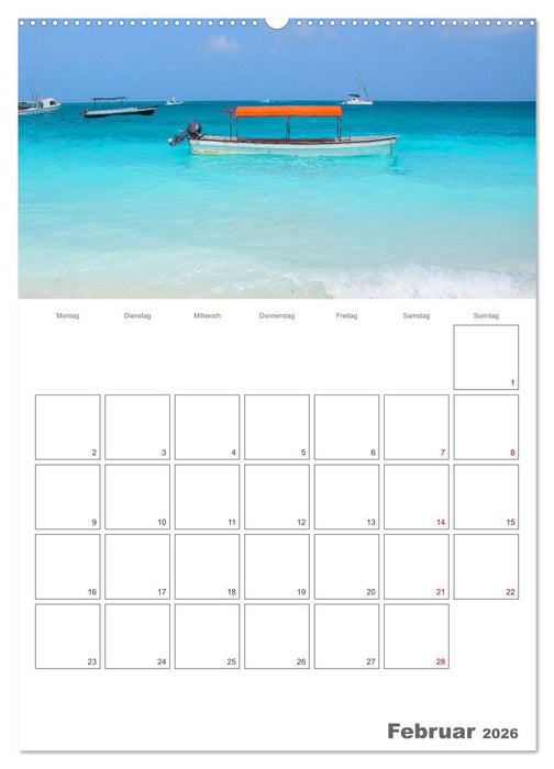 Sansibar - Traumreiseziel (CALVENDO Premium Wandkalender 2026)