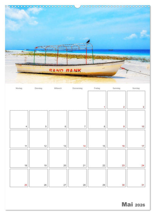 Sansibar - Traumreiseziel (CALVENDO Premium Wandkalender 2026)
