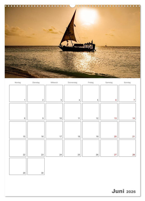 Sansibar - Traumreiseziel (CALVENDO Premium Wandkalender 2026)