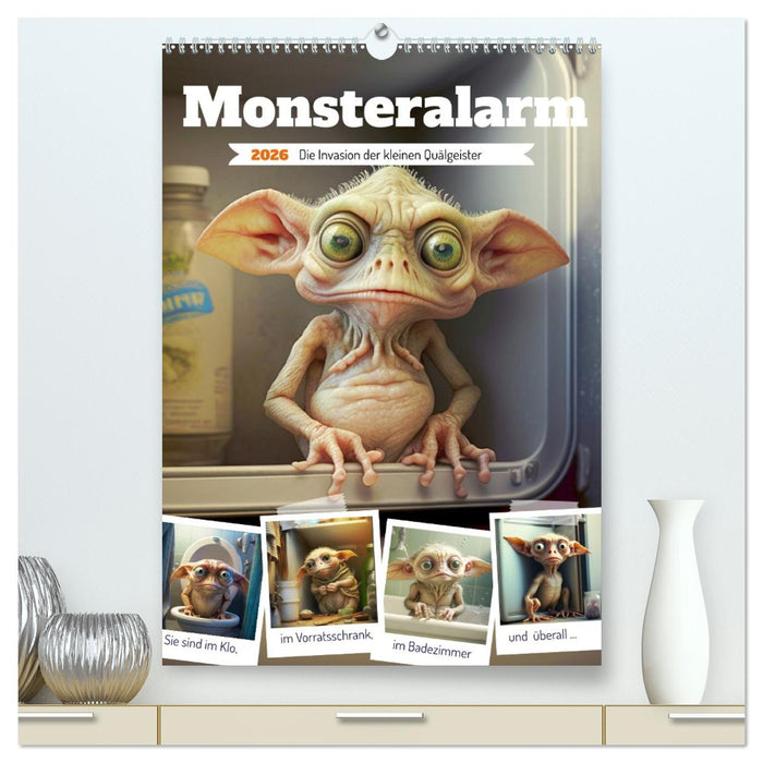 Monsteralarm. Die Invasion der kleinen Quälgeister (CALVENDO Premium Wandkalender 2026)