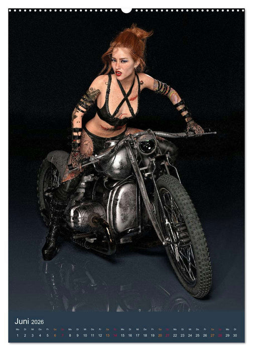 Tattooed Girls and Bikes (CALVENDO Premium Wandkalender 2026)