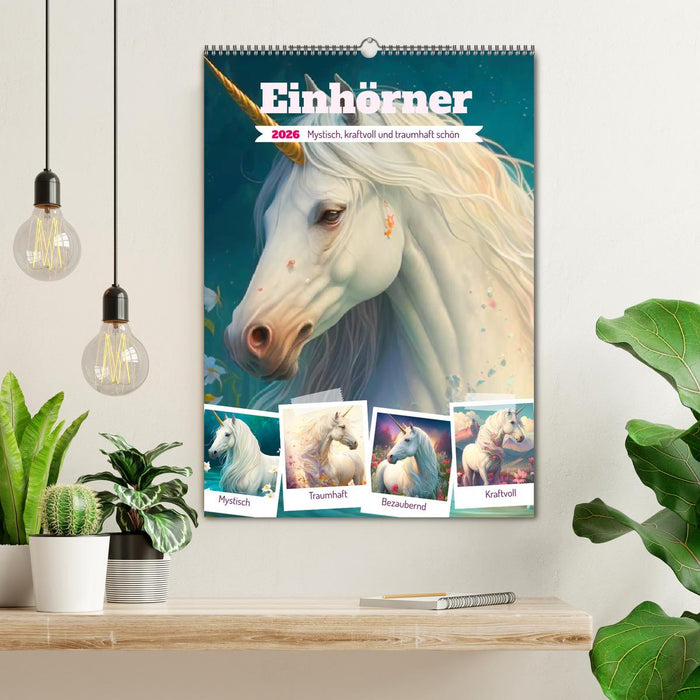 Einhörner. Mystisch, kraftvoll und traumhaft schön (CALVENDO Wandkalender 2026)
