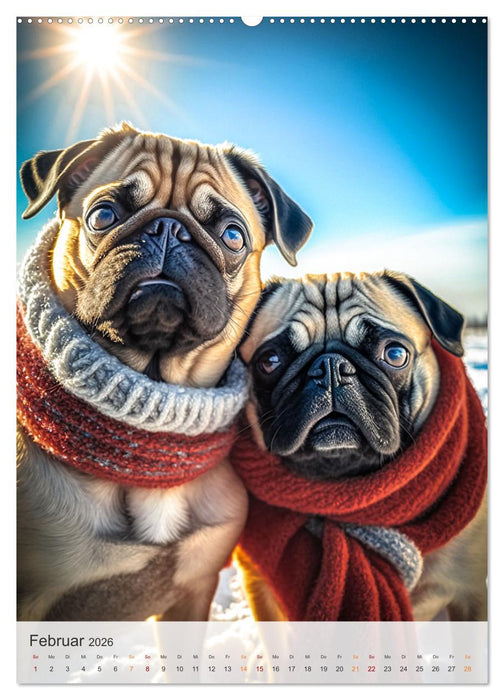 Mein Mops-Kalender (CALVENDO Premium Wandkalender 2026)