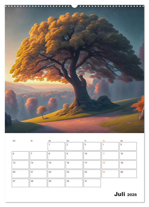 Märchenhafte Bäume (CALVENDO Premium Wandkalender 2026)