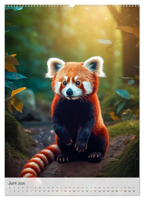 Lustige rote Panda (CALVENDO Wandkalender 2026)