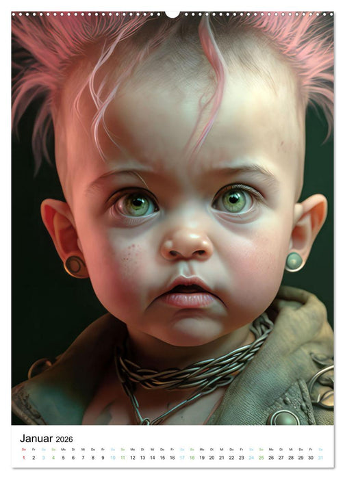 Punker Kleine Rebellen (CALVENDO Wandkalender 2026)