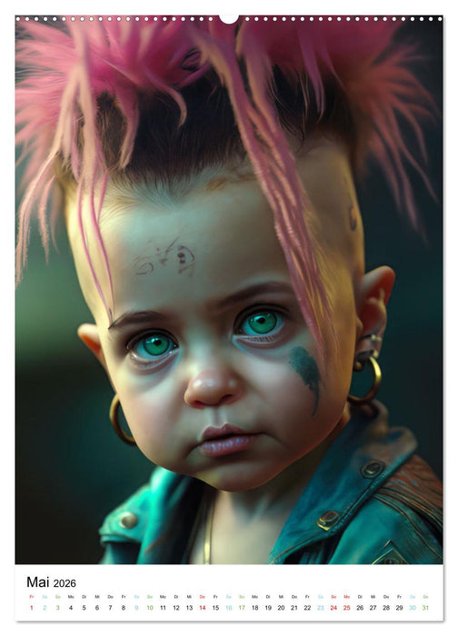 Punker Kleine Rebellen (CALVENDO Wandkalender 2026)