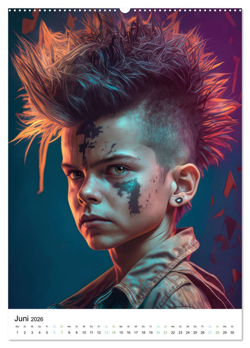 Punker Kleine Rebellen (CALVENDO Wandkalender 2026)