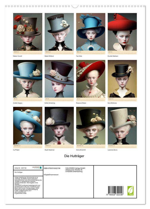 Die Hutträger (CALVENDO Premium Wandkalender 2026)