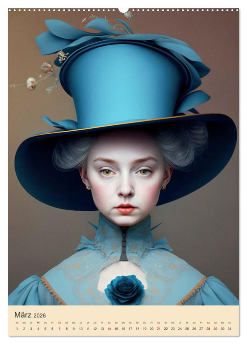 Die Hutträger (CALVENDO Premium Wandkalender 2026)