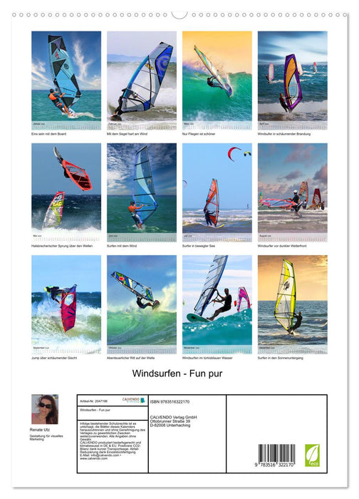 Windsurfen - Fun pur (CALVENDO Premium Wandkalender 2026)