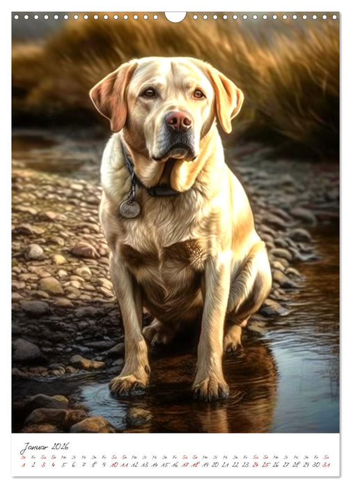 Der Labrador (CALVENDO Wandkalender 2026)